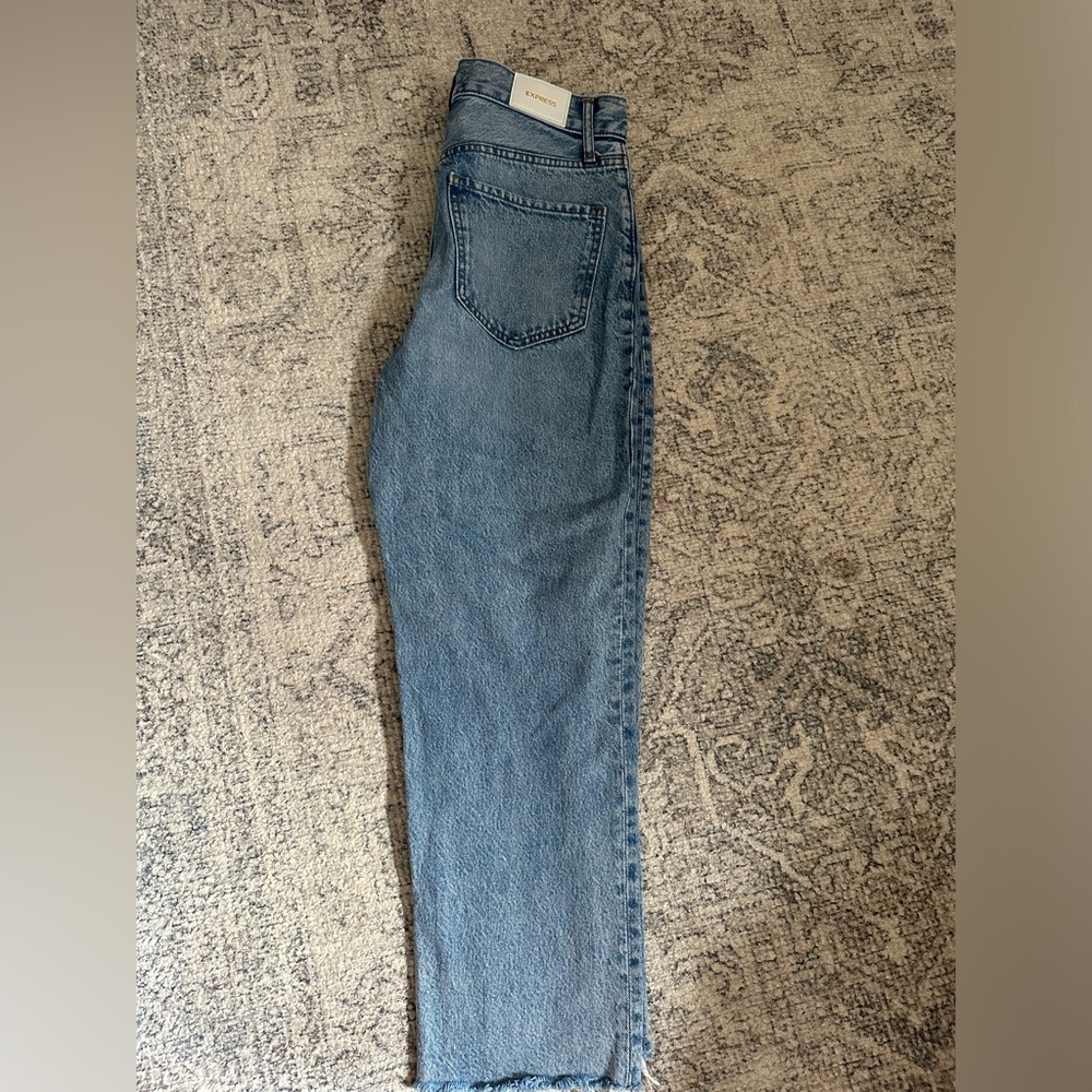 EXPRESS MOM JEAN SUPER HIGH RISE ANKLE